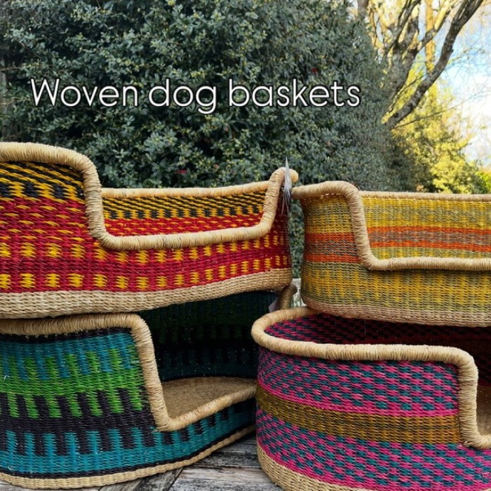 Handwoven dog baskets