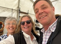 Lou, Carolyn & David at Badminton Horse Trials 2025